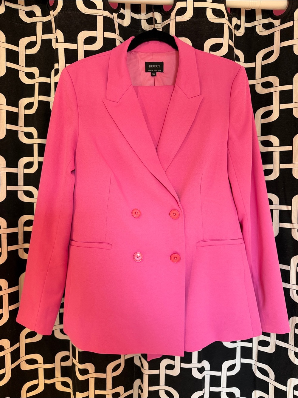 Pink Double-Breasted Suit